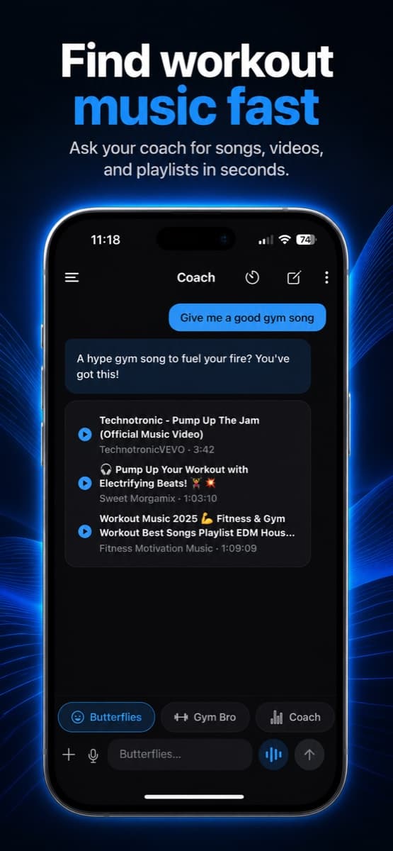 Ask your coach for workout music